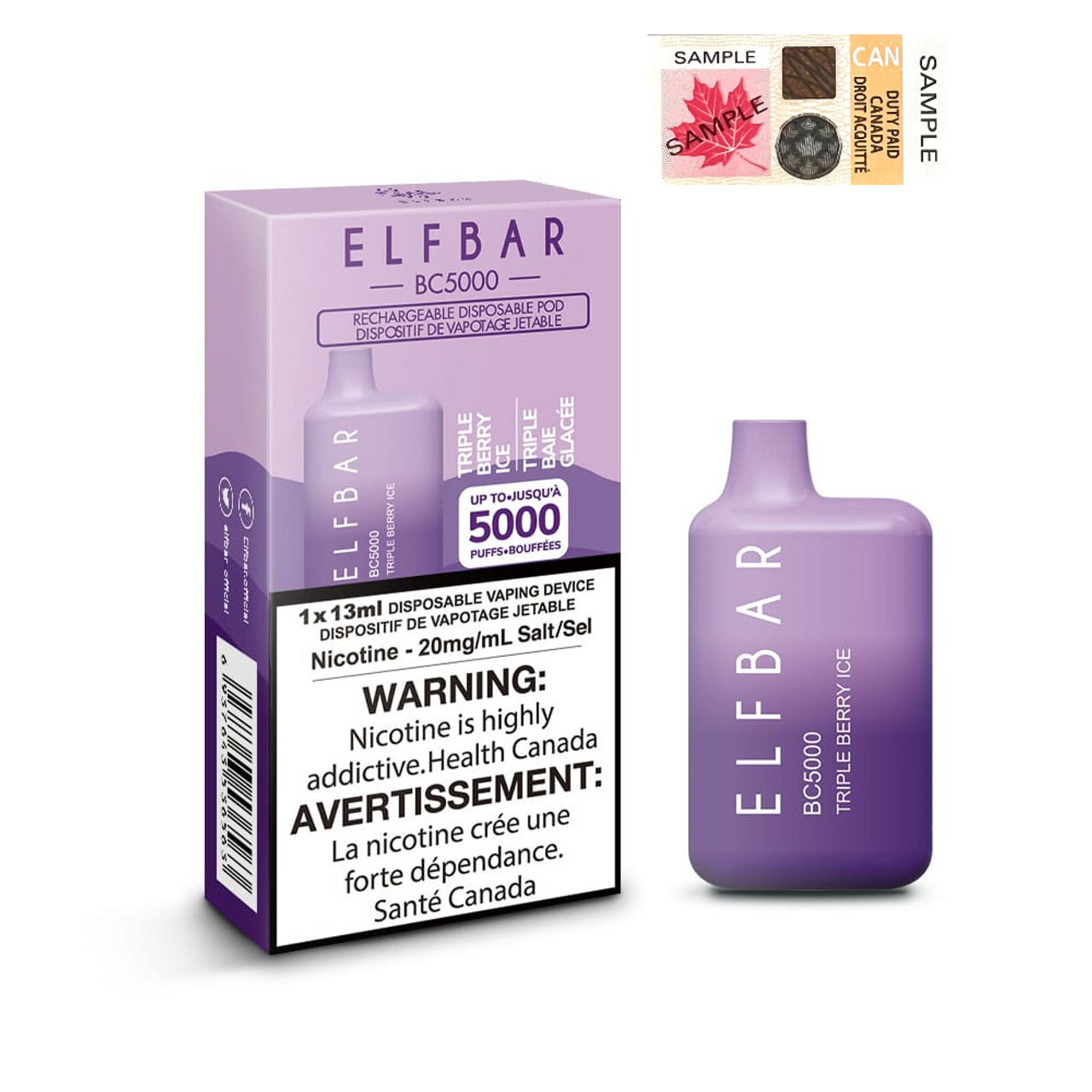 ELF BAR 5000 - TRIPLE BERRY ICE